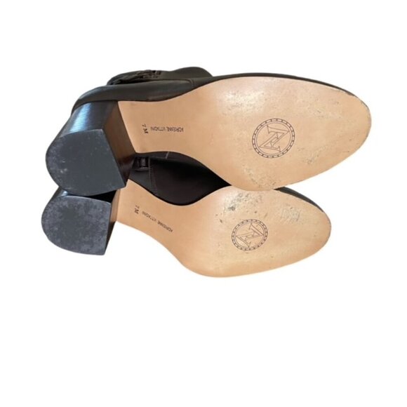 Adrienne Vittadini Bonsai Brown Leather Boot 7 - Picture 6 of 6